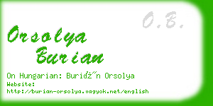 orsolya burian business card